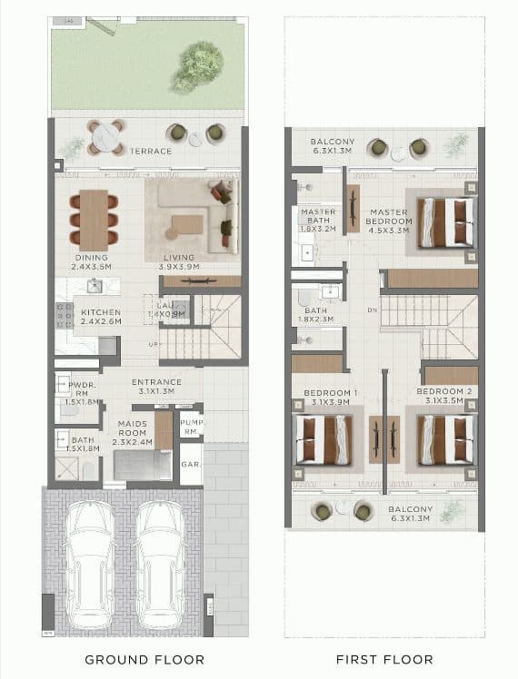 3-Bedroom Townhouse